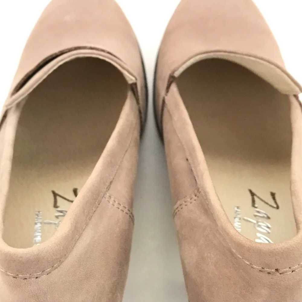 ZAPATO Leather Pump Loafer Tan Women’s Size 9.5 EU 40